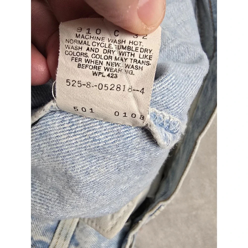 Vintage Levi's 501 Jeans Mens 32x32 Fit 31x32 Button Fly USA Made 80s *Read